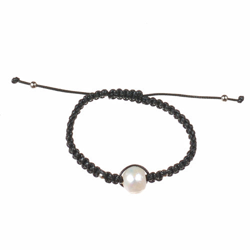 Hope Single Pearl Cord Bracelet